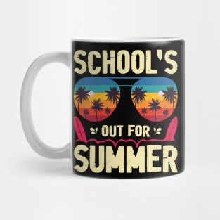 Vintage Style Sunset Summer Dress School's Out For Summer Mug